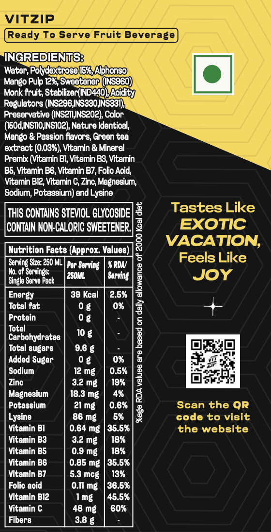 Mango & Passion Fruit (Pack of 6)